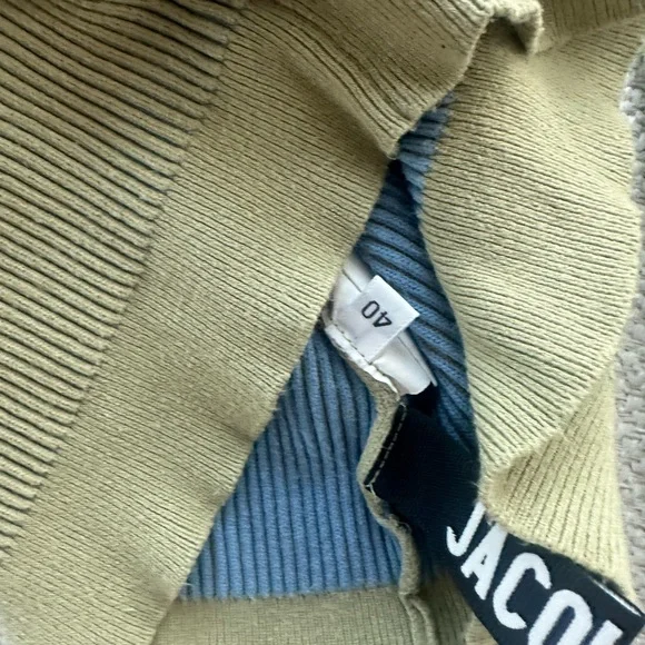 Jacquemus Olive Ribbed Knit Top